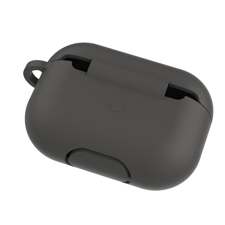 Solid Color Silicone Earphone Protective Case for AirPods Pro, with Hook