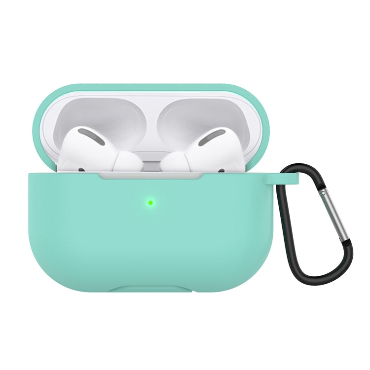 Solid Color Silicone Earphone Protective Case for AirPods Pro, with Hook