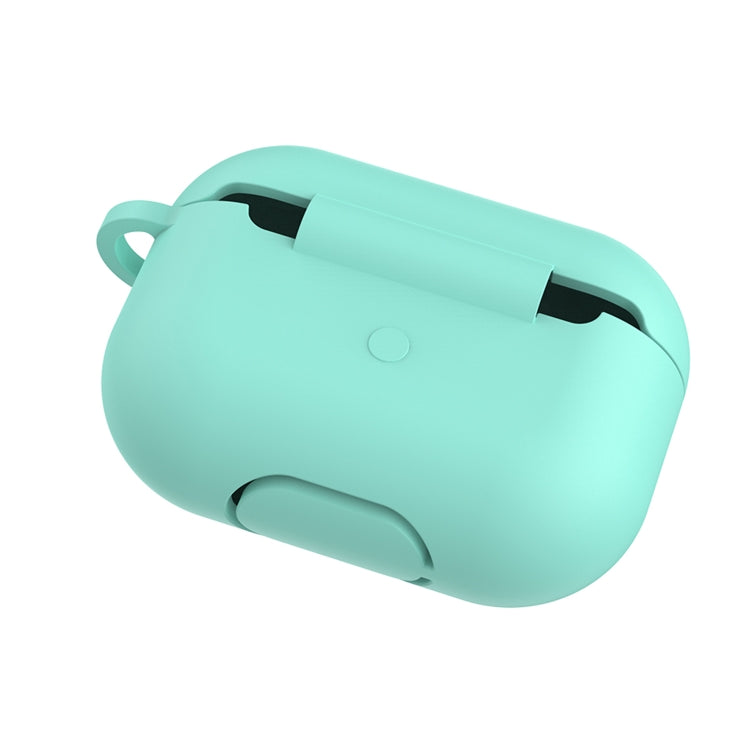 Solid Color Silicone Earphone Protective Case for AirPods Pro, with Hook