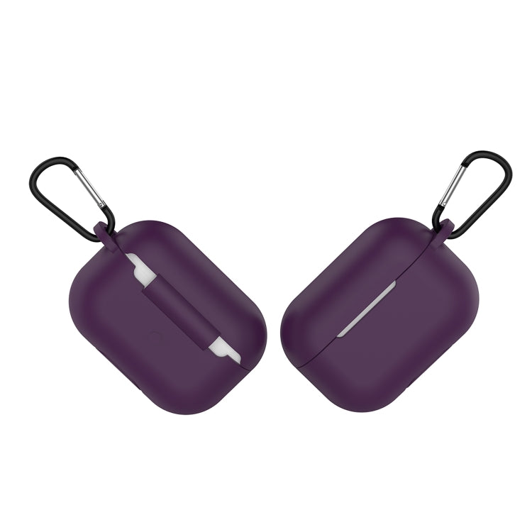 Solid Color Silicone Earphone Protective Case for AirPods Pro, with Hook