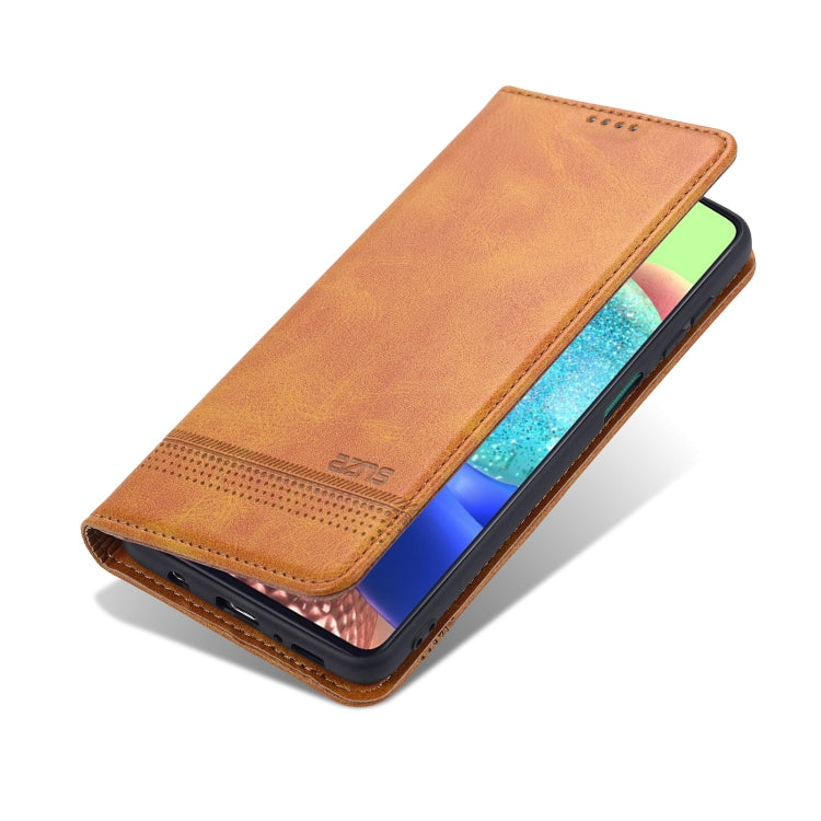 For Samsung Galaxy M62 / F62 AZNS Magnetic Calf Texture Horizontal Flip Leather Case with Card Slots & Holder & Wallet