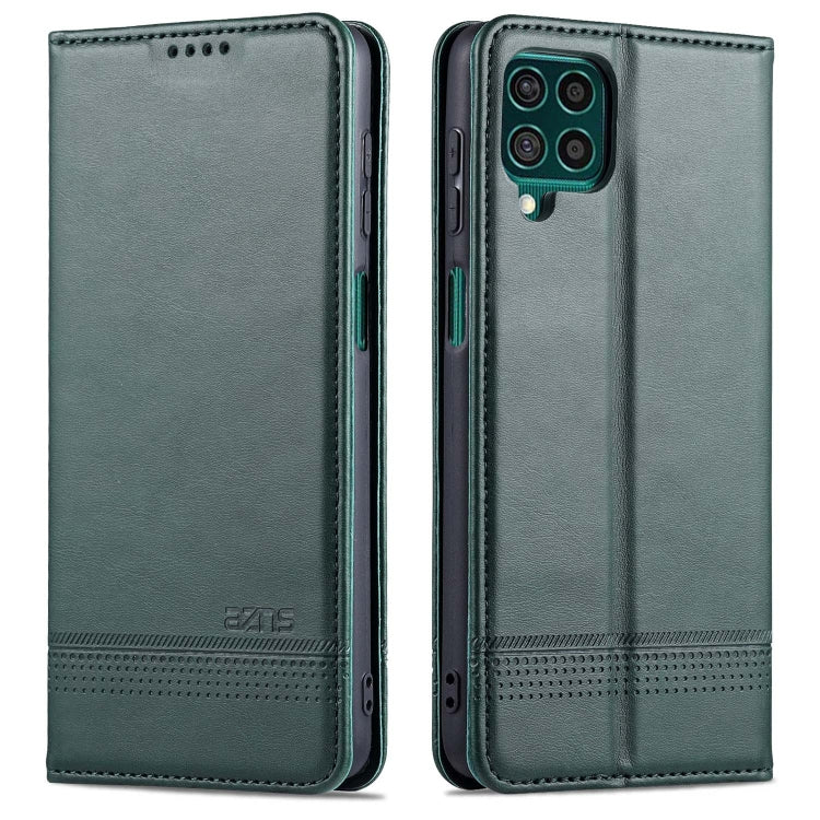 For Samsung Galaxy M62 / F62 AZNS Magnetic Calf Texture Horizontal Flip Leather Case with Card Slots & Holder & Wallet