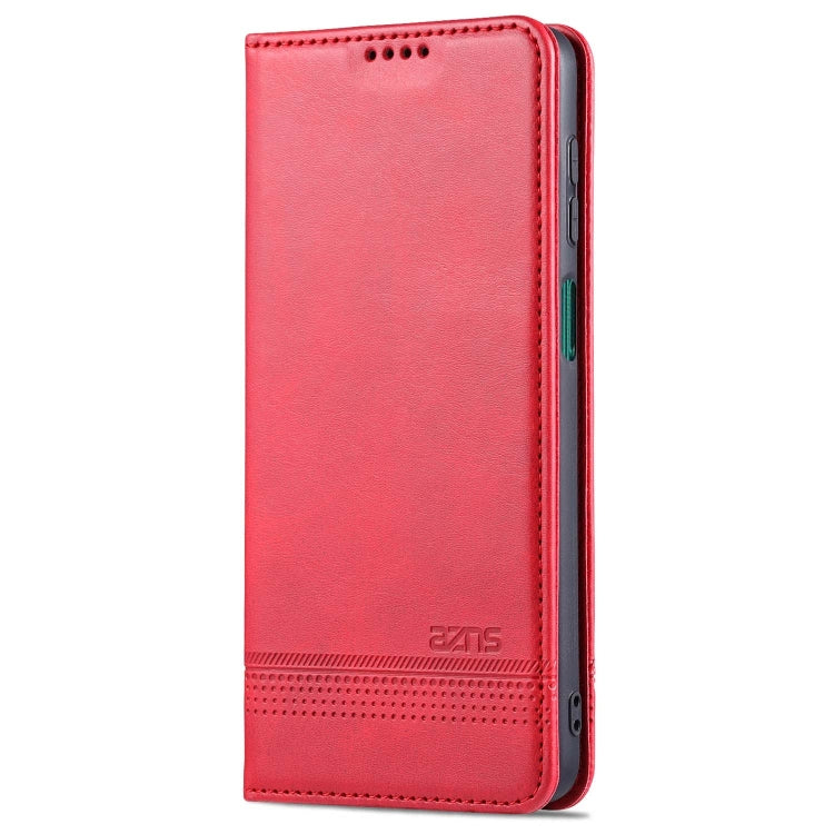 For Samsung Galaxy M62 / F62 AZNS Magnetic Calf Texture Horizontal Flip Leather Case with Card Slots & Holder & Wallet