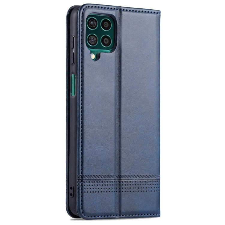 For Samsung Galaxy M62 / F62 AZNS Magnetic Calf Texture Horizontal Flip Leather Case with Card Slots & Holder & Wallet