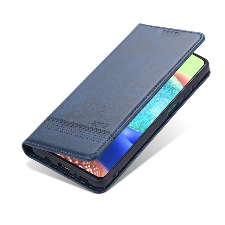 For Samsung Galaxy M62 / F62 AZNS Magnetic Calf Texture Horizontal Flip Leather Case with Card Slots & Holder & Wallet