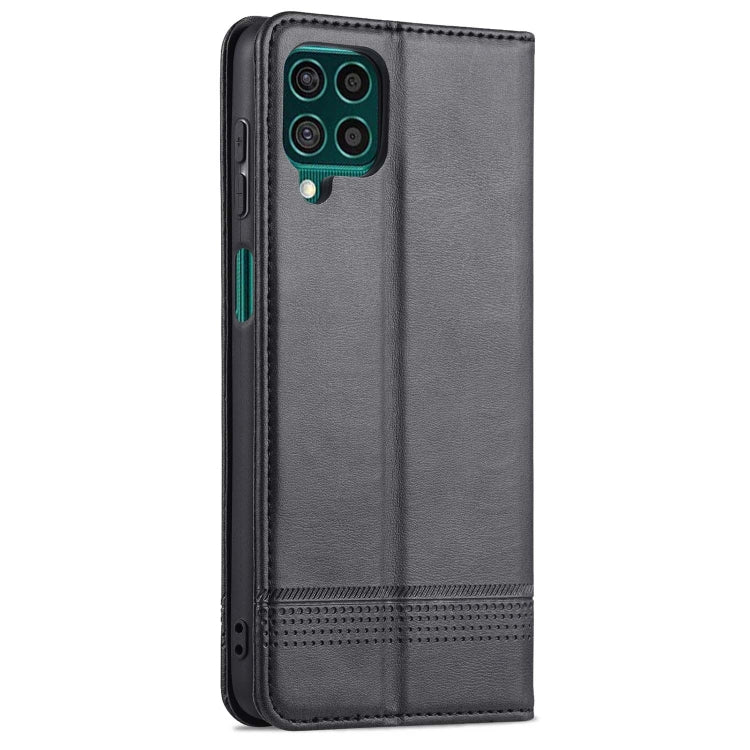 For Samsung Galaxy M62 / F62 AZNS Magnetic Calf Texture Horizontal Flip Leather Case with Card Slots & Holder & Wallet