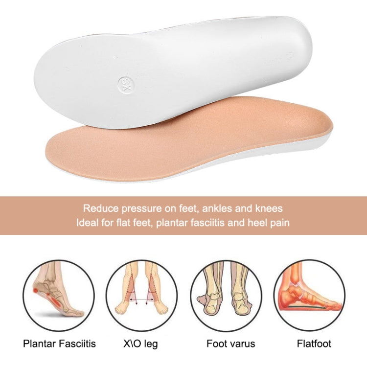 1 Pair 069 Sports Lightweight Breathable Shockproof Arch Of Foot Support Full Insole Shoe-pad, Size:XL(Apricot)