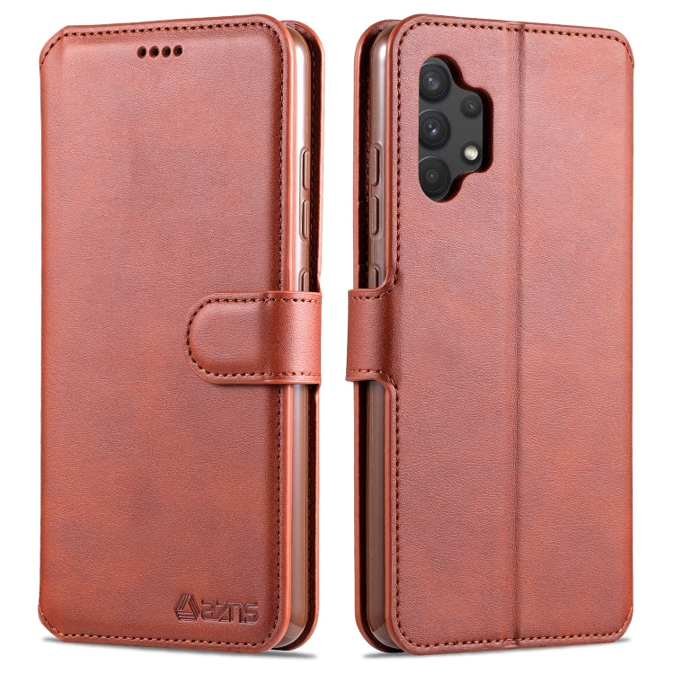 For Samsung Galaxy A32 4G AZNS Calf Texture Horizontal Flip Leather Case with Holder & Card Slots & Wallet & Photo Frame