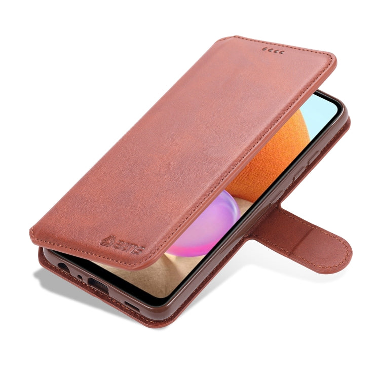 For Samsung Galaxy A32 4G AZNS Calf Texture Horizontal Flip Leather Case with Holder & Card Slots & Wallet & Photo Frame