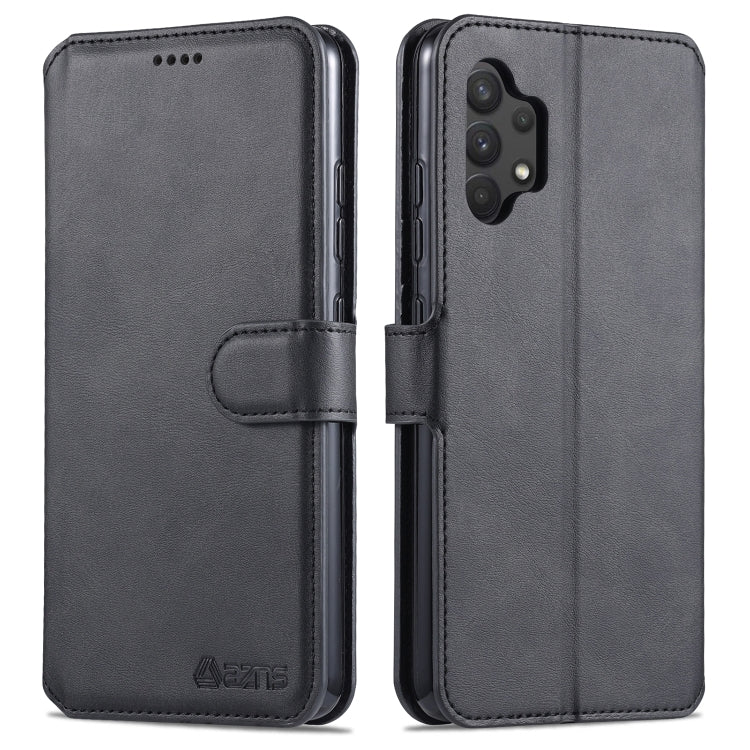 For Samsung Galaxy A32 4G AZNS Calf Texture Horizontal Flip Leather Case with Holder & Card Slots & Wallet & Photo Frame