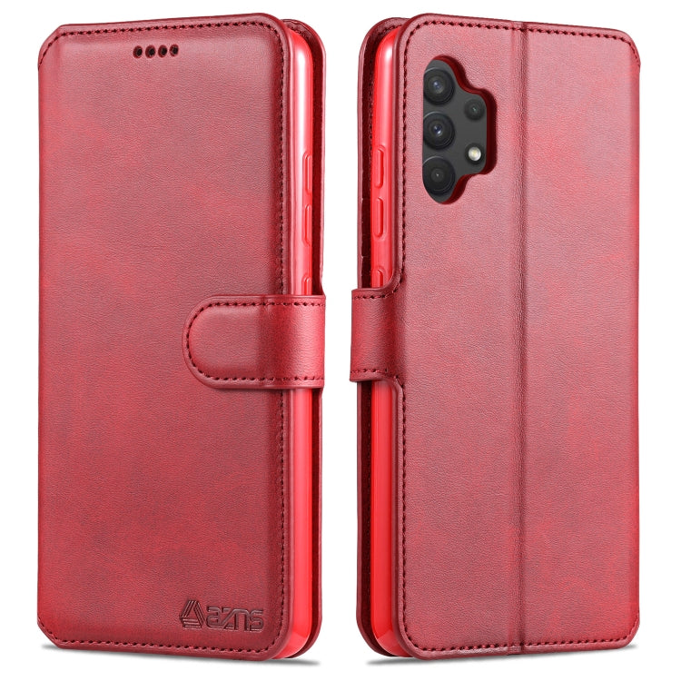 For Samsung Galaxy A32 4G AZNS Calf Texture Horizontal Flip Leather Case with Holder & Card Slots & Wallet & Photo Frame