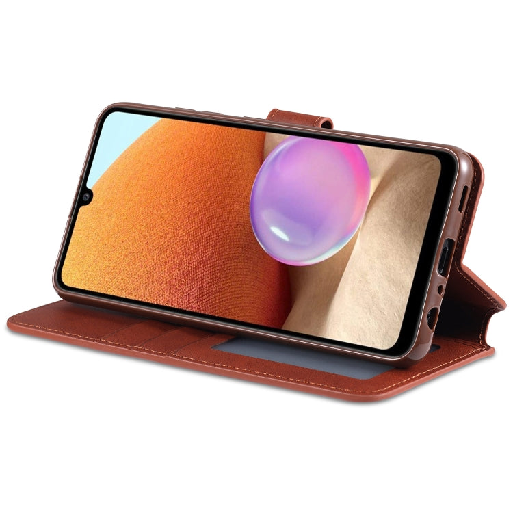 For Samsung Galaxy A32 4G AZNS Calf Texture Horizontal Flip Leather Case with Holder & Card Slots & Wallet & Photo Frame
