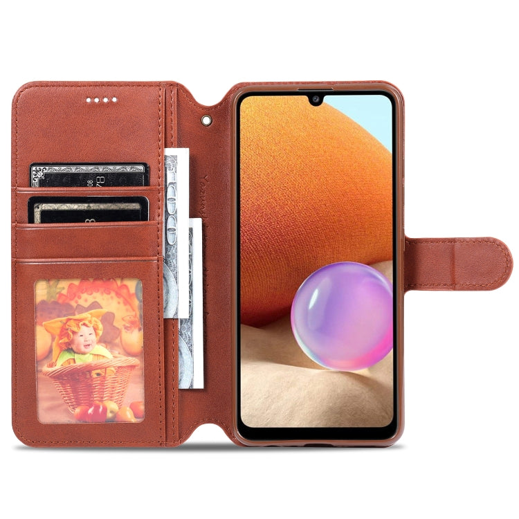 For Samsung Galaxy A32 4G AZNS Calf Texture Horizontal Flip Leather Case with Holder & Card Slots & Wallet & Photo Frame