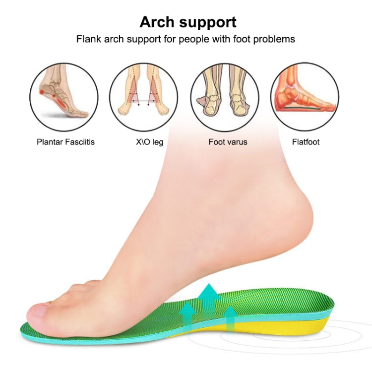 1 Pair 070 Sports Lightweight Shockproof Arch Of Foot Support Full Insole Shoe-pad, Size:M (245-255mm)