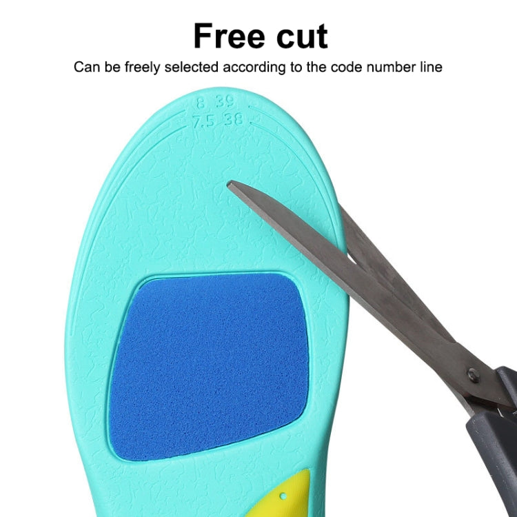 1 Pair 070 Sports Lightweight Shockproof Arch Of Foot Support Full Insole Shoe-pad, Size:M (245-255mm)