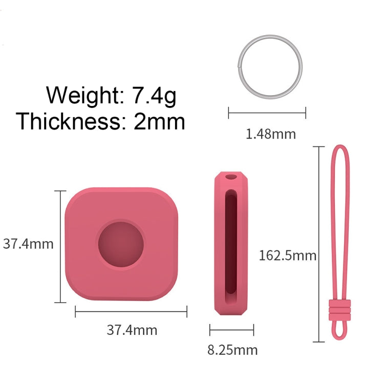 Shockproof Anti-scratch Silicone Protective Case with Strap For AirTag