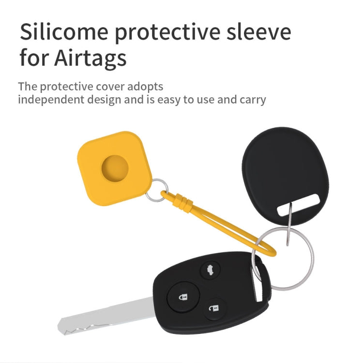 Shockproof Anti-scratch Silicone Protective Case with Strap For AirTag