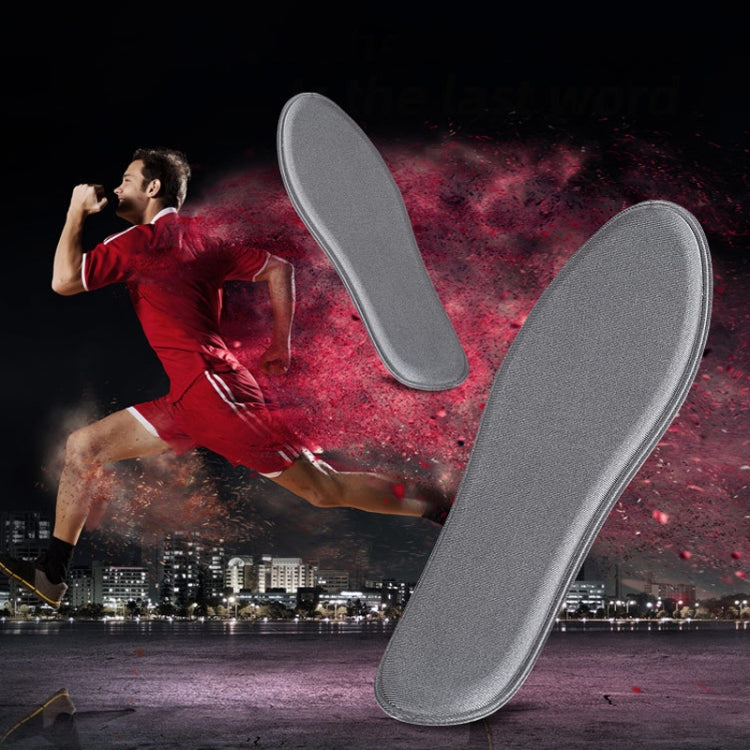 5 Pairs Thicken Breathable Non-slip Shockproof Memory Cotton Sports Full Insole Shoe-pad, Size:230mm