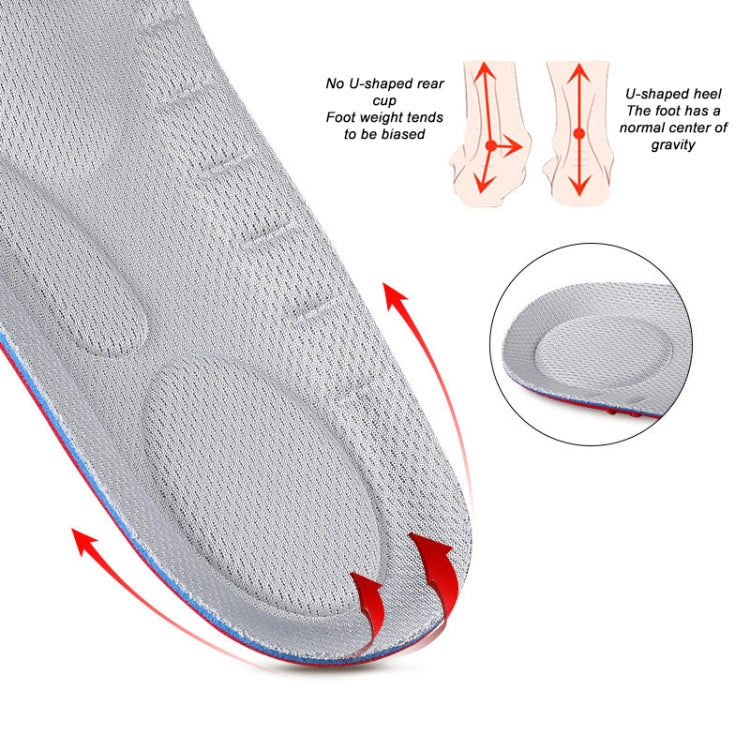5 Pairs 081 Soft Breathable Shockproof Massage Sports Full Insole Shoe-pad, Size:S (230-250mm)