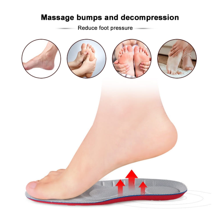 5 Pairs 081 Soft Breathable Shockproof Massage Sports Full Insole Shoe-pad, Size:S (230-250mm)