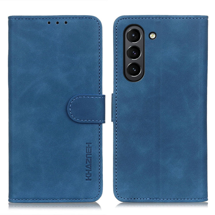 For Samsung Galaxy S21 FE KHAZNEH Retro Texture PU + TPU Horizontal Flip Leather Case with Holder & Card Slots & Wallet