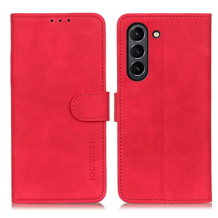 For Samsung Galaxy S21 FE KHAZNEH Retro Texture PU + TPU Horizontal Flip Leather Case with Holder & Card Slots & Wallet