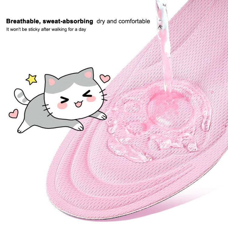 5 Pairs 082 Soft Breathable Shockproof Massage Cat Paw Sports Full Insole Shoe-pad, Size: 225-250mm