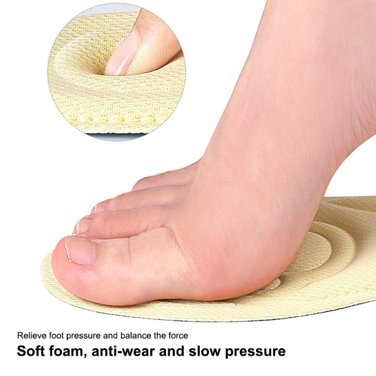 5 Pairs 082 Soft Breathable Shockproof Massage Cat Paw Sports Full Insole Shoe-pad, Size: 225-250mm