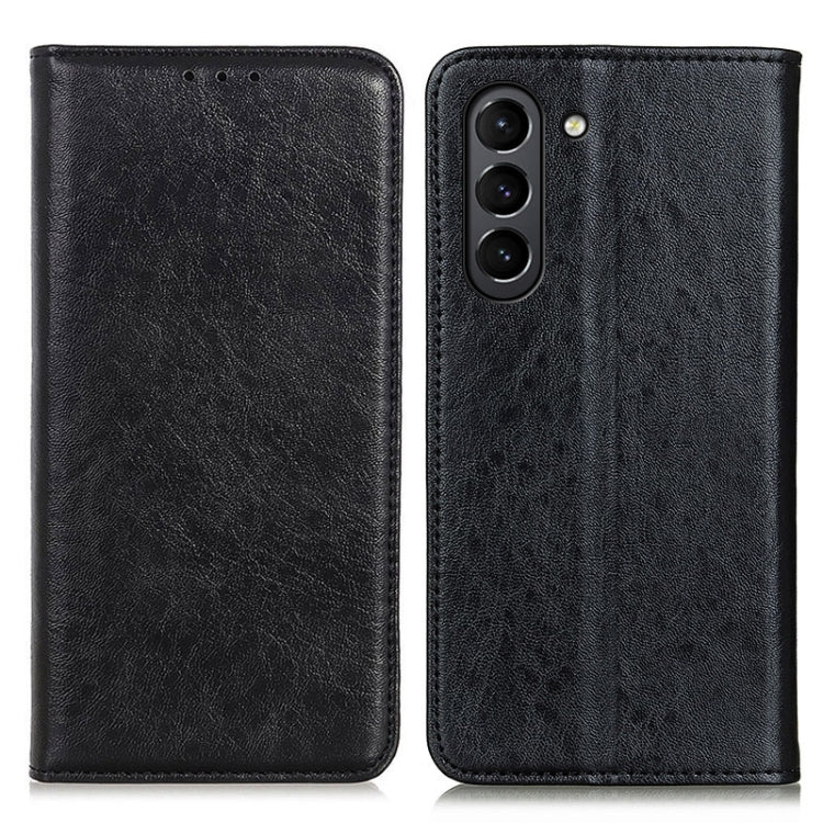 For Samsung Galaxy S21 FE Magnetic Crazy Horse Texture Horizontal Flip Leather Case with Holder & Card Slots & Wallet