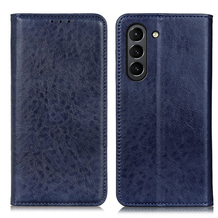 For Samsung Galaxy S21 FE Magnetic Crazy Horse Texture Horizontal Flip Leather Case with Holder & Card Slots & Wallet