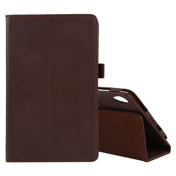 For Lenovo Tab M8 Litchi Texture Solid Color Horizontal Flip Leather Case with Holder & Pen Slot