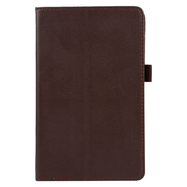 For Lenovo Tab M8 Litchi Texture Solid Color Horizontal Flip Leather Case with Holder & Pen Slot