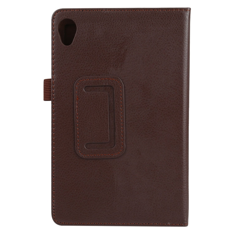 For Lenovo Tab M8 Litchi Texture Solid Color Horizontal Flip Leather Case with Holder & Pen Slot