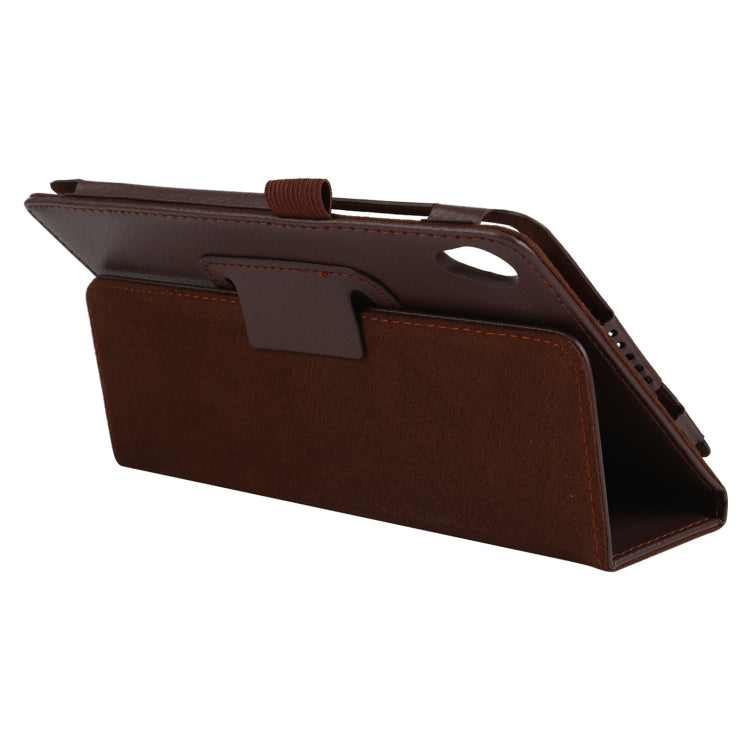 For Lenovo Tab M8 Litchi Texture Solid Color Horizontal Flip Leather Case with Holder & Pen Slot