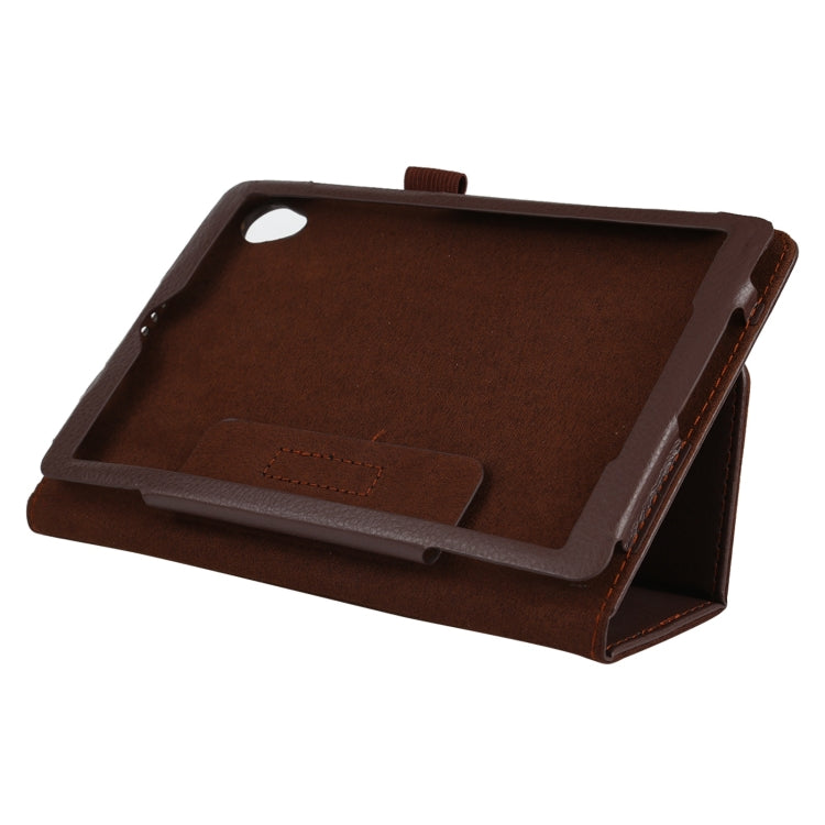 For Lenovo Tab M8 Litchi Texture Solid Color Horizontal Flip Leather Case with Holder & Pen Slot