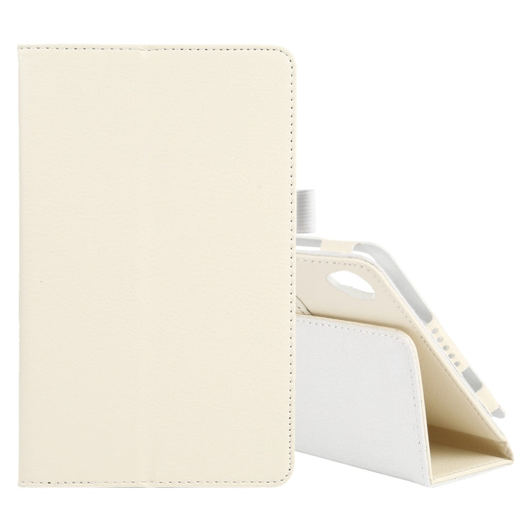 For Lenovo Tab M8 Litchi Texture Solid Color Horizontal Flip Leather Case with Holder & Pen Slot