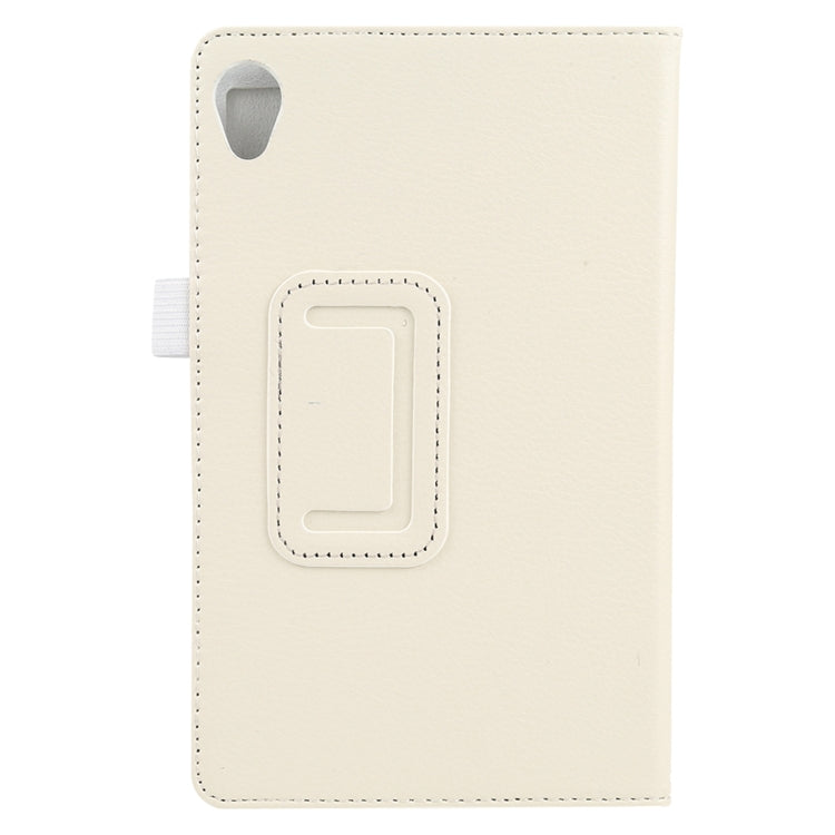 For Lenovo Tab M8 Litchi Texture Solid Color Horizontal Flip Leather Case with Holder & Pen Slot