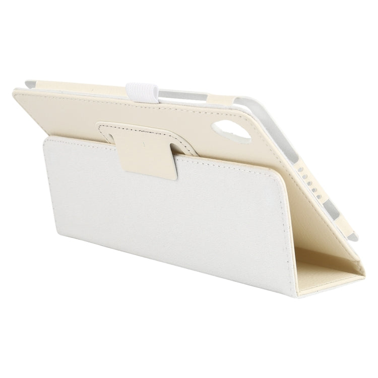 For Lenovo Tab M8 Litchi Texture Solid Color Horizontal Flip Leather Case with Holder & Pen Slot