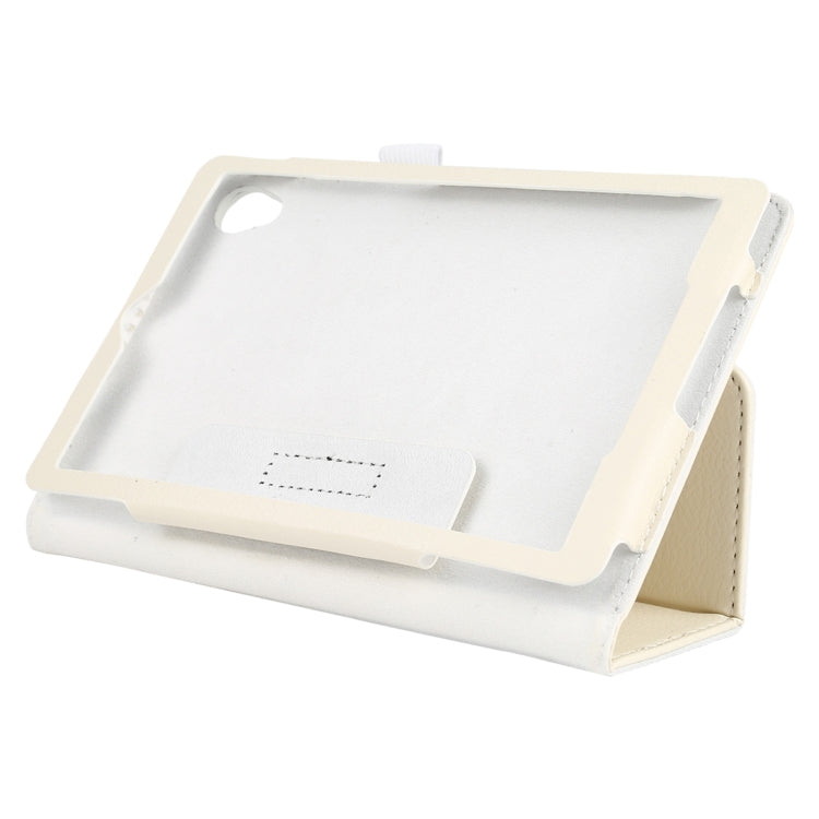 For Lenovo Tab M8 Litchi Texture Solid Color Horizontal Flip Leather Case with Holder & Pen Slot
