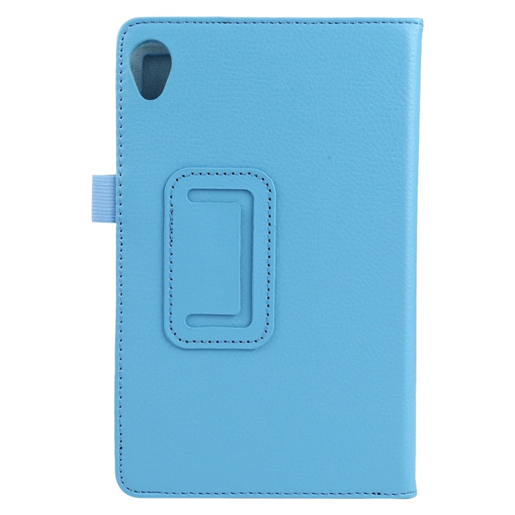 For Lenovo Tab M8 Litchi Texture Solid Color Horizontal Flip Leather Case with Holder & Pen Slot