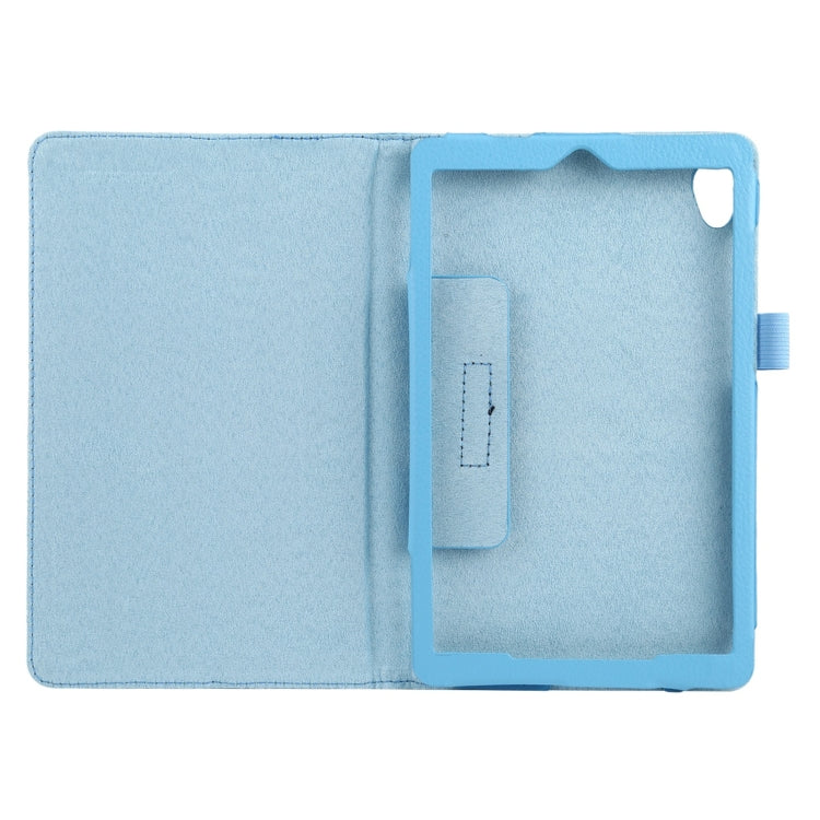 For Lenovo Tab M8 Litchi Texture Solid Color Horizontal Flip Leather Case with Holder & Pen Slot