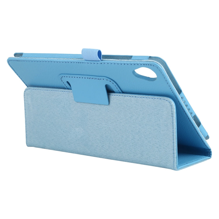 For Lenovo Tab M8 Litchi Texture Solid Color Horizontal Flip Leather Case with Holder & Pen Slot