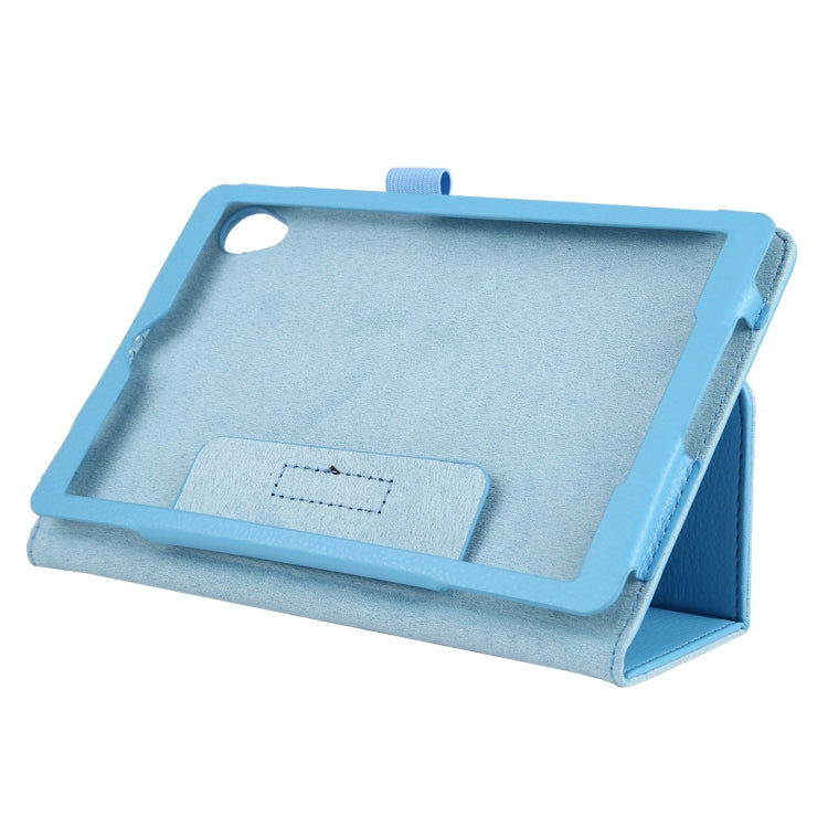 For Lenovo Tab M8 Litchi Texture Solid Color Horizontal Flip Leather Case with Holder & Pen Slot