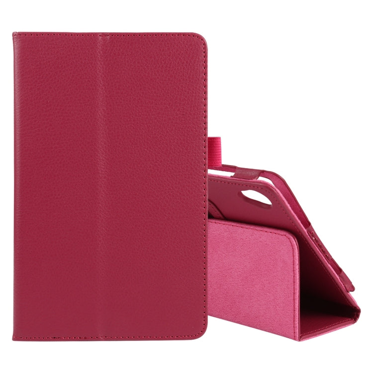 For Lenovo Tab M8 Litchi Texture Solid Color Horizontal Flip Leather Case with Holder & Pen Slot