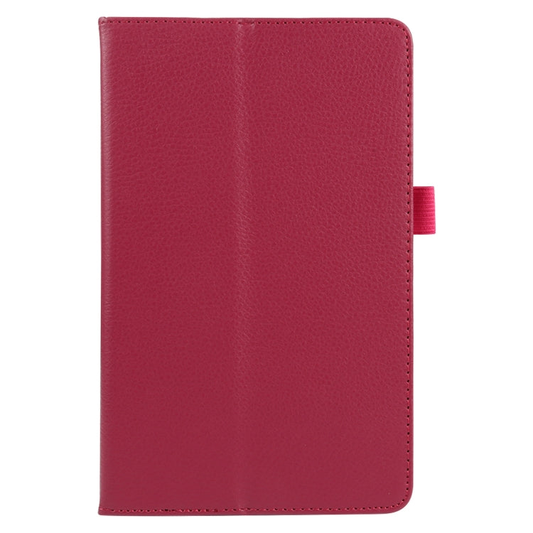 For Lenovo Tab M8 Litchi Texture Solid Color Horizontal Flip Leather Case with Holder & Pen Slot