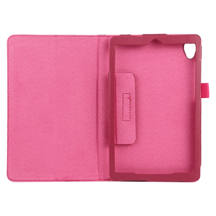 For Lenovo Tab M8 Litchi Texture Solid Color Horizontal Flip Leather Case with Holder & Pen Slot
