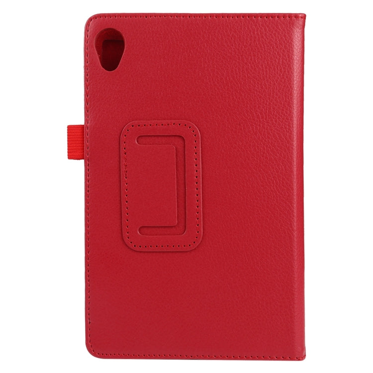 For Lenovo Tab M8 Litchi Texture Solid Color Horizontal Flip Leather Case with Holder & Pen Slot