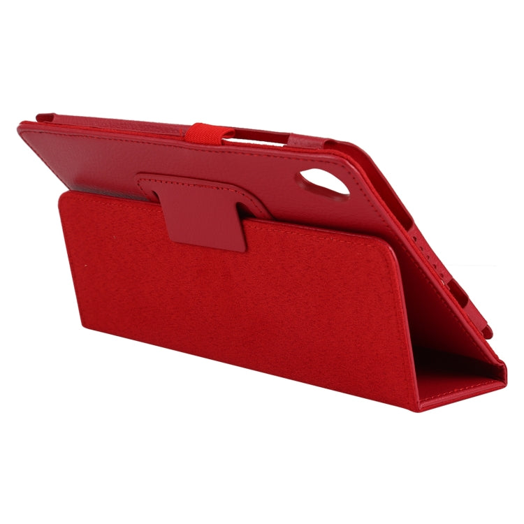 For Lenovo Tab M8 Litchi Texture Solid Color Horizontal Flip Leather Case with Holder & Pen Slot
