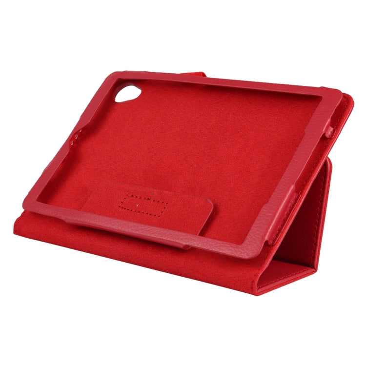 For Lenovo Tab M8 Litchi Texture Solid Color Horizontal Flip Leather Case with Holder & Pen Slot
