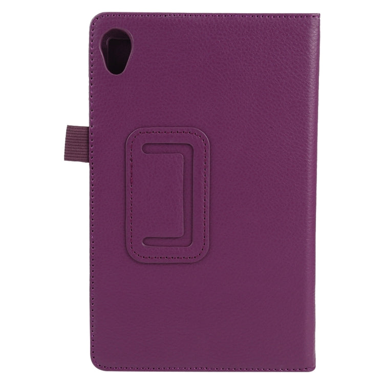 For Lenovo Tab M8 Litchi Texture Solid Color Horizontal Flip Leather Case with Holder & Pen Slot